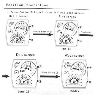 Fashion New Binary Blue LED Dot Matrix Date Hour Clock Unisex Wrist 