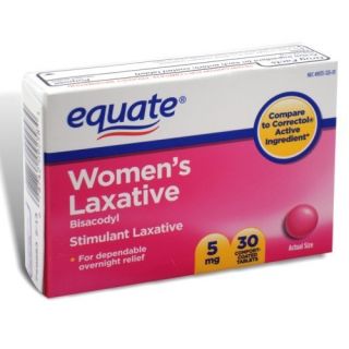 Womens Laxative Bisacodyl 5 MG 30 Tablets Equate