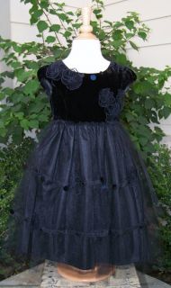 biscotti black tie velvet and tulle dress new with tags