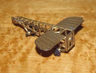Tootsietoy Bleriot Monoplane 1910   Rare 100+ Yrs Old Worlds 1st Toy 