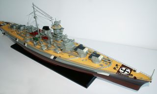 Bismarck 40 German Battleship Wood Model Boat War SHIP
