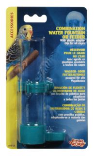 Living World Bird Cage Water Fountain Feeder 4 Oz