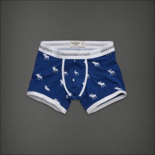 Abercrombie Fitch Men Lake Eaton Blue Underwear Boxer Brief