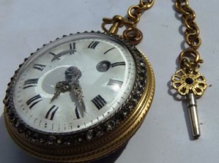 WOW Mega rare Verge Fusee Diamonds&Enamel watch&compass for Chinese 