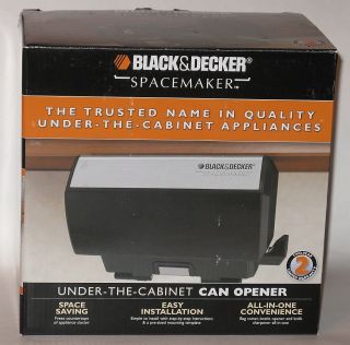 NEW Black & Decker CO95 SpaceMaker Electric CAN OPENER Under the 