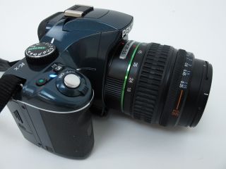 Pentax K x Digital SLR Navy Blue with Da L 18 55mm Lens