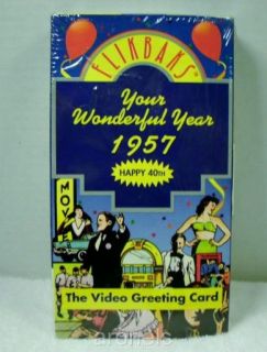 Flikbaks Your Wonderful Year 1957 VHS Greeting Card