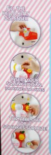 Hello Kitty Squinkies Dispenser with 8 Exclusive Squinkies NEW