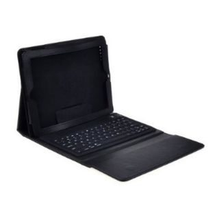    iPad Bluetooth Wireless Keyboard Folio Leather Case Cover for iPad 2