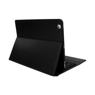   New iPad 3 Black Leather Case with Bluetooth Wireless Keyboard