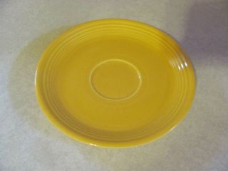 Genuine Homer Laughlin Fiesta Saucer Vintage Yellow Plate 6 Dish 