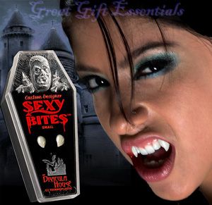 Sexy Bites Custom Vampire Fangs Teeth Womens Size New