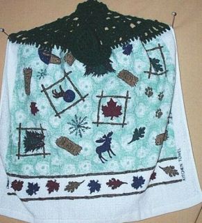 hanging kitchen towel christmas towel moose green black new this towel 