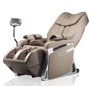 New MD E05 Full Body Massage Chair Black Leather Et