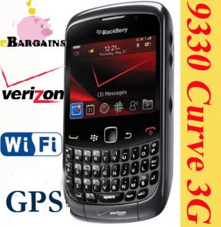 New Blackberry 9330 Curve 3G Phone Verizon No Contract