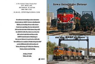Iowa Interstate Detour BNSF Railroad DVD IAIS 513 Please Read