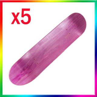 Blank Non Slip Grip Maple Deck Skateboard Skate Board Purple 8
