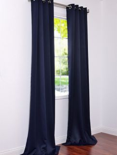 eclipse blue grommet blackout curtains drapes luxurious affordable 