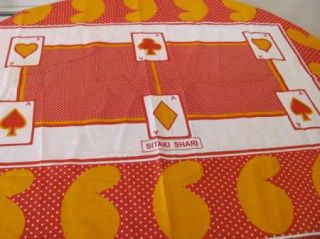 Kenyan Playing Card Fabric Piece for Sewing Tablecloth African Textile 
