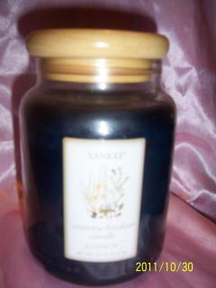 RARE Yankee Candle Blueberry Pie 22 oz with Wooden Top