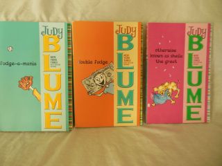 Judy Blume Books Double Fudge Fudge A Mania Otherwise Known as Shelia 