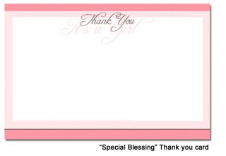 Baby Shower Thank you Cards (Girls)   You Print!