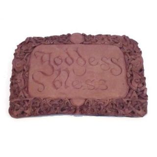 Goddess Bless Wall Plaque Wicca Pagan Supply Gift Wood
