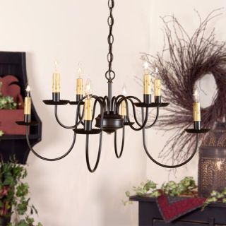 Arm Two Tier Colonial Bloomfield Woodspun Chandelier Formal Dining 