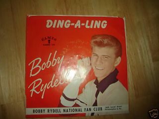 Bobby Rydell Vintage 45 RPM Ding A Ling Cameo 175
