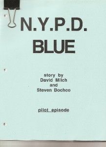   Script   N.Y.P.D. BLUE Pilot Episode   Steven Bochco / David Milch