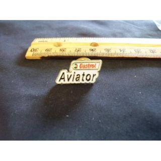 Vtg Castrol Aviator Aviation Oil Pin NIP