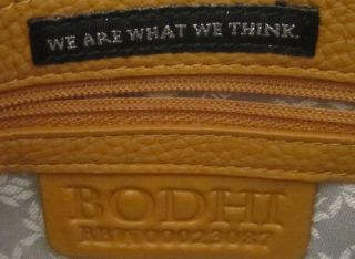 Bodhi PEBBLED Leather Studded Hobo Bag Purse Tan Brown