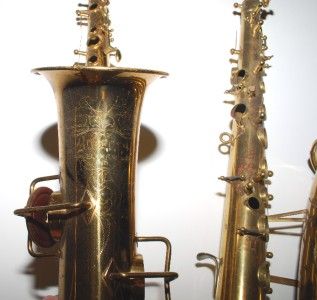 lot of 2 buescher alto saxophone bodies