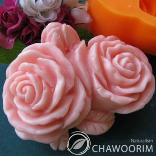 Rose Blossom 01SOAP Mould Silicone Soap Moulds for Soap Making Candle 