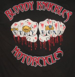 Bloody Knuckles Motorcycles Mens T Shirt