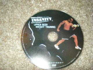 Insanity Beachbody Upper Body Weight Training 1 Disc DVD only exercise 