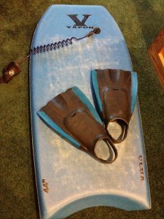 Vapor 44 inch Bodyboard with Leash and Fins
