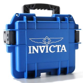   Collector Diver Waterproof Impact Resistant Blue Watch Box Case