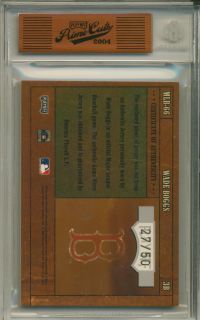 Wade Boggs 2004 Playoff Prime Cuts MLB Icons Auto Laundry Tag Patch 50 