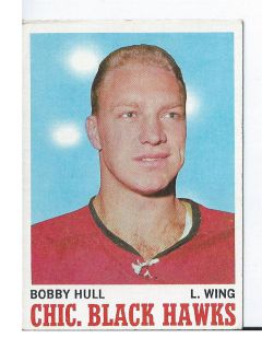 Bobby Hull Vintage 1970 71 Topps 15 Chicago Blackhawks
