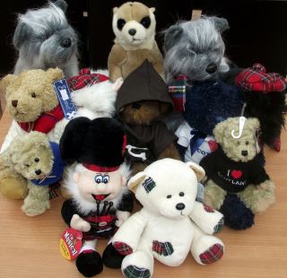 GLs Teddie Bear Stuffed Animals Selections Scottish Themed
