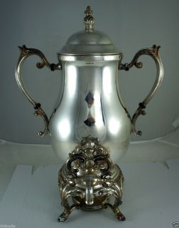 Vintage Silver Plate Tea Hot Water Coffee Urn Pot Samovar FB Rogers 