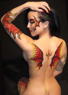 xotic eyes set of wing body art xotic eyes and body art was founded by 