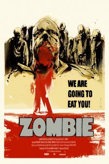 Zombie Poster Print Mondo by Jock Le 236 of 280 Fantastic Fest Zombi 