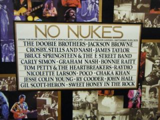 Promo Poster No Nukes Concert September 19 23 1979 Bruce Springsteen 