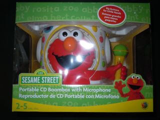 Sesame Street Elmo Portable CD Boombox with Microphone