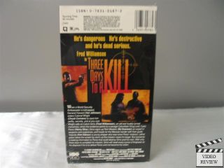   To A Kill VHS Fred Williamson, Bo Svenson, Henry Silva, Chuck Conners