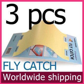 Pcs Fly Catch Insects Bug Web Glue Board Traps Paper