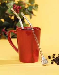 Yerba Mate Coffee Tea Glass Drinking Straw Bombilla