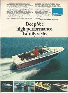 1974 AMF Crestliner Boats Color Ad The Crusader 2455
